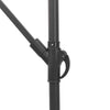 Garden Parasol with LEDs and Steel Brown 246x246x230 Z1O4