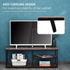 Industrial Style TV Stand Cabinet w/ Storage&2 Shelves Metal Frame Living Room