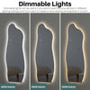 EMKE Full Length Dressing Mirror with LED Light Free Floor Standing 145x50cm