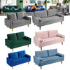 Velvet Sofa with 2 Pillows 2/3 Seater Modern Couch Love Seat Settee Home Office