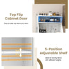 Kitchen Pantry Storage Cabinet Freestanding Kitchen Buffet With Adjustable Shelf
