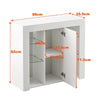 White High Gloss LED Sideboard Storage TV Stand Cupboard Cabinet Unit New