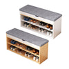Entryway Shoes Storage Ottoman Bench Changing Stool Bench Footware Organizer