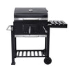 XL Smoker Barbecue Outdoor Charcoal Portable Grill Garden BBQ Wheels Side Shelf