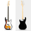 Glarry Electric GP Bass Guitar 4 String Set with Bag Strap Cable Full Kit NEW