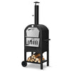 Outdoor Portable Pizza Oven Patio Pizza Grill Wood-fired Pizza Maker Heater