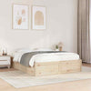 Bed Frame 140x190 Solid Wood Pine K6Y8
