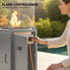 Outdoor Gas Patio Heater - 13kW Powerful Standing Propane Heater with Wheels