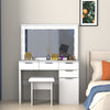 Dressing Table With LED Lights Dimmable Mirror Vanity Makeup Table 4 Drawers UK