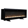 60inch Electric Black Wall Insert LED Fireplace Fire Freestand With Feet UK
