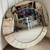 32 inch Round Silver Wall Mirror Gorgeous Decorative Glass Accent Mirror Bedroom