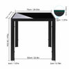 1/2/4 Dining Chair Glass/Wood/Metal Dining Table Office Coffee Lounge Furniture