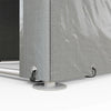 Garden Storage Shed Tent Galvanised Steel Frame Shelter w/Accessories LightGrey