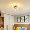 Modern Crystal Ceiling Lights Fireworks Flush Mount Chandelier Living Room Lamp