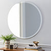 Bathroom Round/Oval Borderless Thin Mirror Washbasin Makeup Mirror Wall Mounted