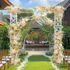 Heavy Duty Metal Garden Arch Path Wedding Rose Pergola Archway Flowers Climbing