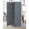 3 PANELS FOLABLE ROOM DIVIDER WALL FOLDING PARTITION WOOD SLATS PRIVACY SCREEN
