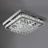 Modern LED Chandelier Light FlushMount Crystal Ceiling Light Living Bedroom Lamp