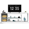 150cm High Gloss Floating TV Stand Unit Living Room LED Cabinet Storage Door Bqf