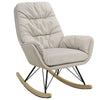 Chesterfield Velvet Rocking Chair Accent Recliner Sofa Living Room Rocker Chair