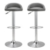 2x Swivel Barstools Kitchen Counter Seat Classic PU Upholstered Salon Pub Chairs