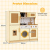 Toddler Play Kitchen Set Pretend Play Kitchen-Yellow