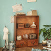 Vintage Wooden Small Cabinet Storage Box Desktop Organizer Unit Display Shelving