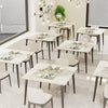 80cm Square Marble Kitchen Dining Table Meeting Room Office Lounge Coffee Table