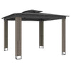 Gazebo with Double Roof Anthracite 2.94x2.94 m Steel W6H4