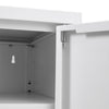 White Office Filing Cabinet Standing Printer Stand File Storage Shelves Cupboard