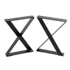 Industrial X Cross Shaped Metal Furniture Legs Base Frame for Bench Table Chair