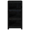BaraSh Book Cabinet Black 50x35x97 Solid Wood Pine,wooden bookcase free T2S0