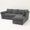 Panana Sofa Suite Set 3 2 or Corner Chaise in Dark Grey Or Light Grey