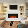 2023 NEW Fireplace Suite Surround Frame Electric Fire Free Standing LED Flame UK