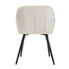 Noble Set of 2 Dining Chairs Velvet Armchairs Upholstered Soft Seat Back Metal