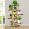 6 Tier Strong Flower Plant Pot Shelf Stand Display Garden Rack Step Style Wooden