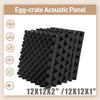 12x12x2" Acoustic Wall Panels Tiles Studio Egg Crate Soundproofing Foam Pads