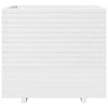 Garden Planter White 80x80x72 Solid Wood Pine J8W9