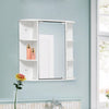 Wall-mounted Bathroom Cabinet Storage Cupboard Vanity Unit Wall Cabinet White