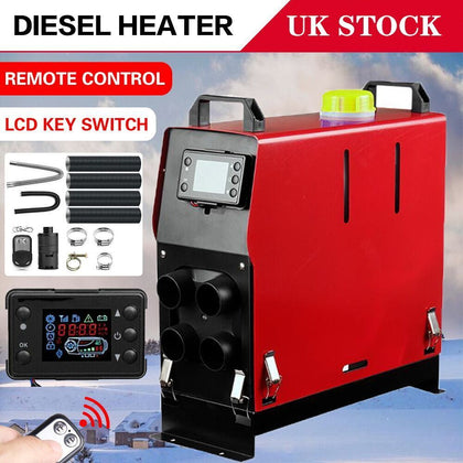 5KW 12V Air Diesel Heater 4 Holes LCD PLANAR Remote Trucks Boats Car Motorhome