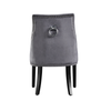 Velvet Dining Chair with Door Knocker Ring Windsor Dressing Room Chair 1/2/4/6