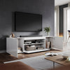 White High Gloss TV Stand Cabinet Unit 180cm with RGB LED Living Room Furniture