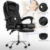 Leather Massage Office Chair Gaming PC Computer Desk Swivel Recliner Chairs Ratu