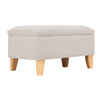 Rectangular Storage Footstool Ottoman Pouffe Stool Fabric Chair Upholstery Bench
