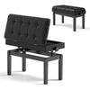 Heavy Duty Adjustable Wooden Piano Bench Double Piano Seat w/Storage
