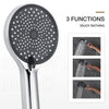 Brass Round Bathroom Rainfall Shower System Mixer Valve Set Bathtub Faucet Taps