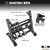 Dumbbell Rack Storage Stand Hex Weight Heavy Duty 3 Tier Wide Home Gym Fitness