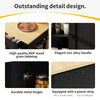 Rolling Kitchen Island Storage Trolley with Drop Leaf Top and 2 Drawers, Black