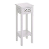 Wooden Tall Side Table Slim Narrow Night Stand Bedside Drawer Storage Cabinet