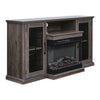 Electric Fireplace Set w/ TV Stand Fire Log Stove Unit Cabinet 3 Color LED Flame